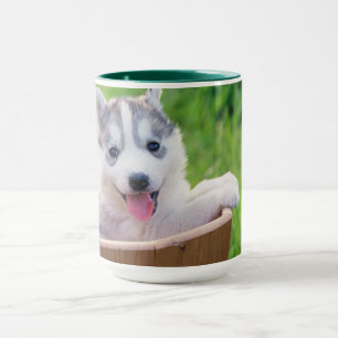 Caneca Marionete siberiano em Pote