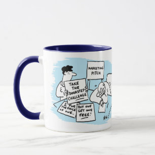 Caneca Marketing Manager com ideias de campanha de vendas