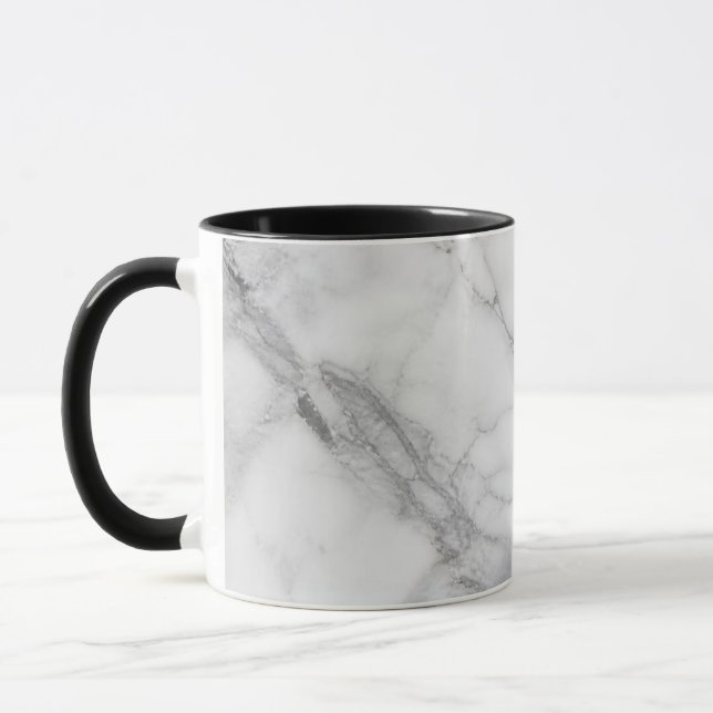 Caneca Mármore Branco (Esquerda)