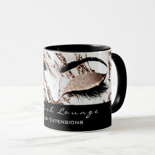 Caneca Mármore do maquilhador do olho da extensão dos