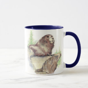 Caneca Marmot Animal, Rocks, Nature, Willife