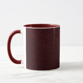 Caneca Maroon Leather