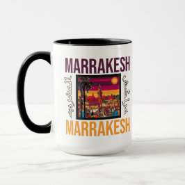 Caneca Marrakech Marrocos Souvenir Viagem de Turismo