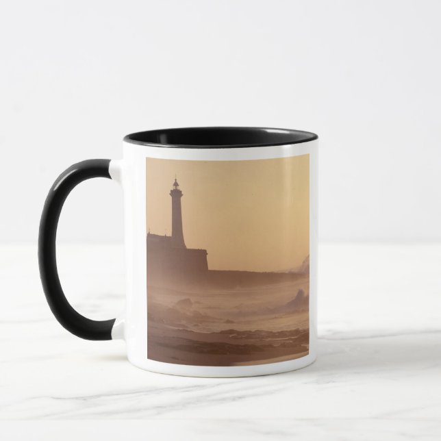 Caneca Marrocos, Rabat, Farol no pôr do sol com (Esquerda)