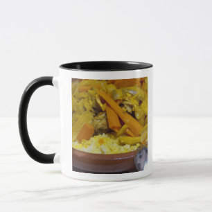 Caneca Marrocos, Tetouan. Refeição tradicional marroquina