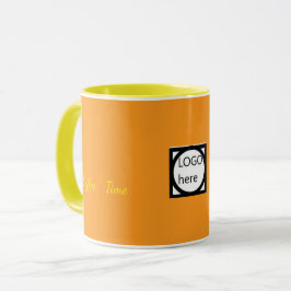 Caneca Marrom Café de Duas Cores Promocional