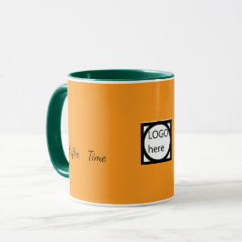 Caneca Marrom Café Promocional de Duas Cores