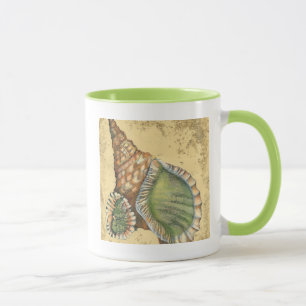 Caneca Marrom e Seashell Verde