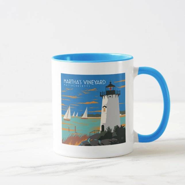 Caneca Martha's Vineyard, Massachusetts | Farol (Direita)