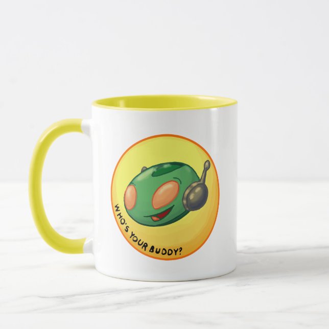 Caneca MARTIAN BUDDY "Quem é o seu Amigo" Cãozinho de caf (Esquerda)