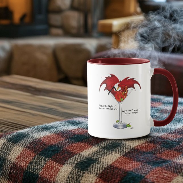 Caneca Martini Fantasy Red Dragon (Criador carregado)