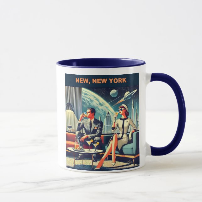 Caneca Martini Space Posteres de viagens New, Nova York (Direita)