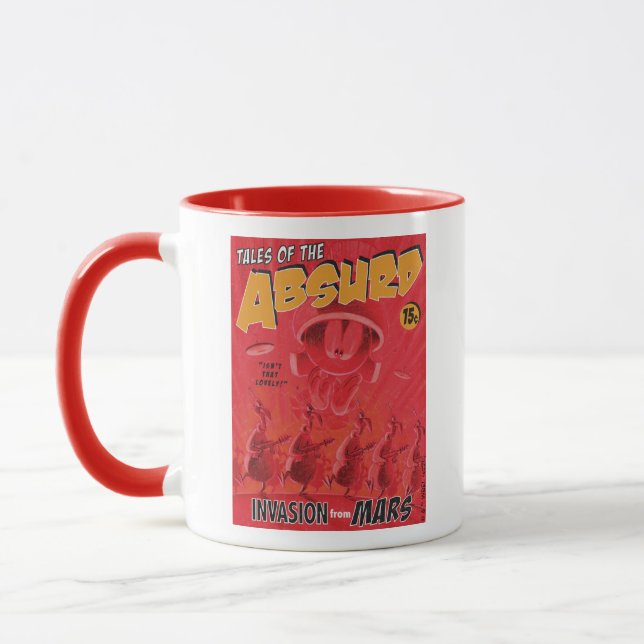 Caneca MARVIN, A Invasão Retroativa MARTIAN™ Da Mars Comi (Esquerda)