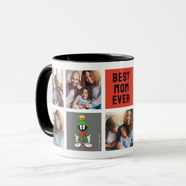 Caneca MARVIN THE MARTIAN™ | Colagem de Fotografias da Mã (Frente Esquerda)