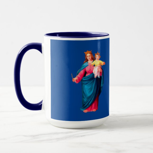 Caneca Mary Ajuda dos Cristãos Orando Mug (Esquerda)