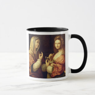Caneca Mary e Martha (óleo no painel)