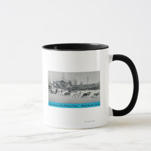 Caneca Mary Hansen & Siberians com avião