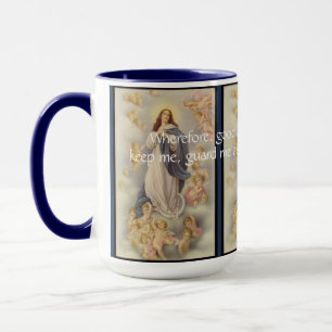 Caneca Mary, Mãe Abençoada. Prayer Mug