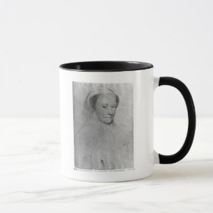 Caneca Mary, rainha de escocês na lamentação branca, 1