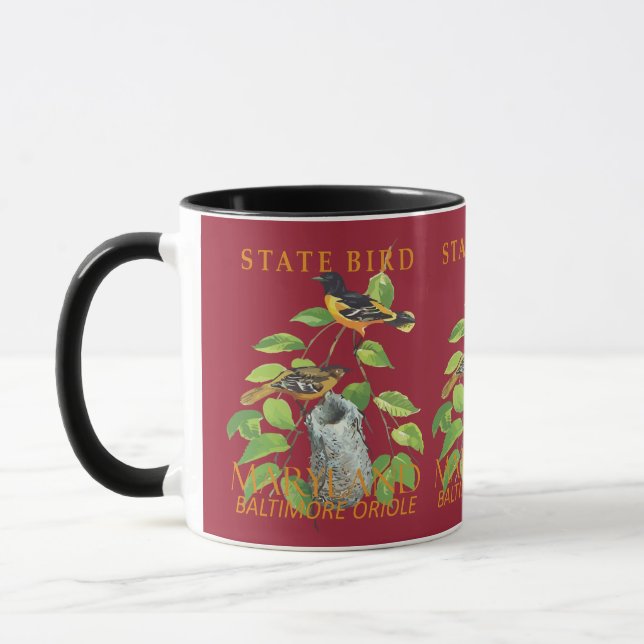 Caneca Maryland Território Pássaro Icterus galbula (Esquerda)
