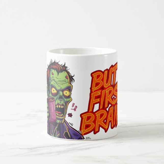 Caneca Mas Primeiro Cérebros | Xícara de Café Dive (Centro)