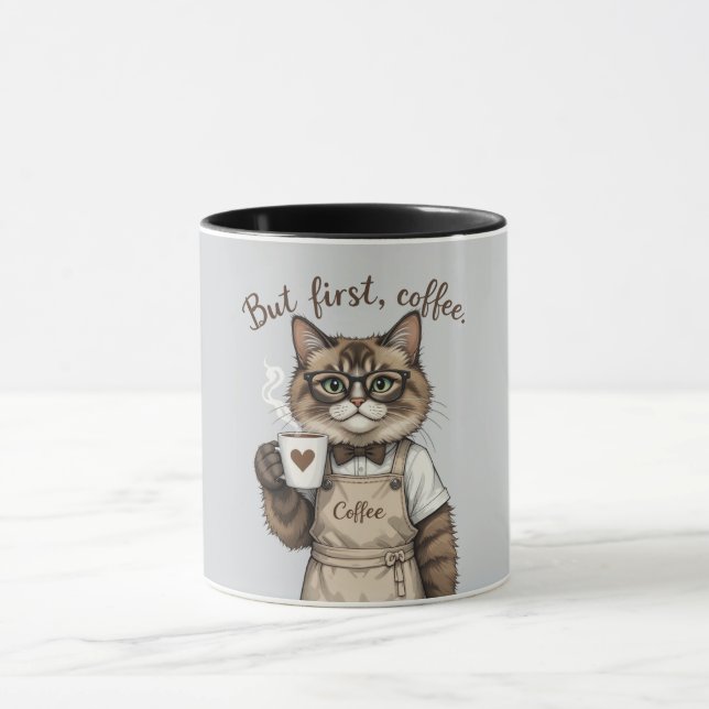 Caneca Mas Primeiro, Gato Café (Centro)