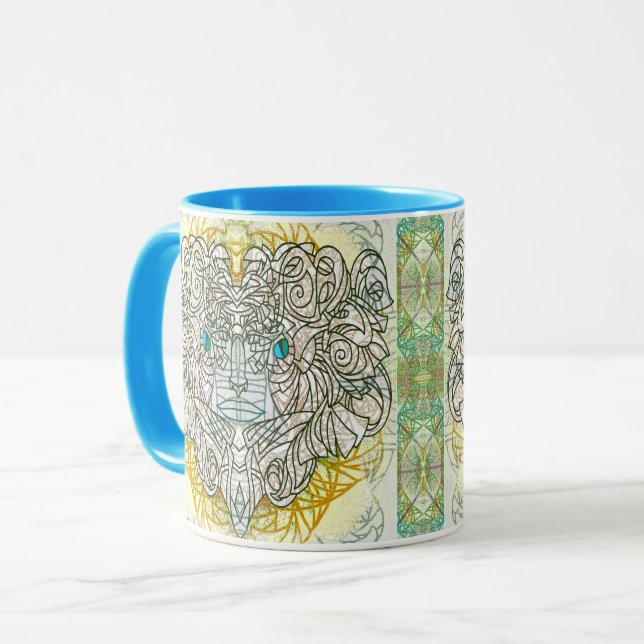 Caneca Máscara Branca de Gato (Frente Esquerda)