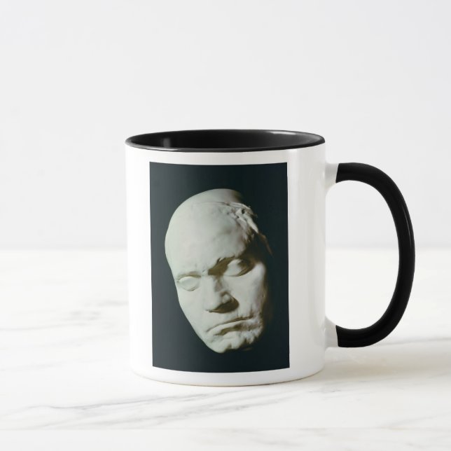 Caneca Máscara de Beethoven, tomada da vida na idade de (Direita)