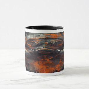 Caneca Máscara de Gás Pós-Apocalíptica Grunge Tóxico