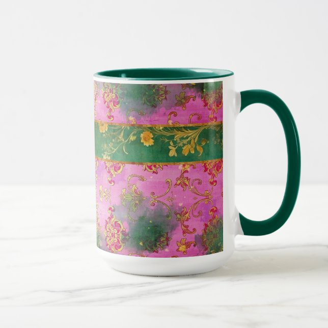 Caneca Máscara de Grunge Rosa Selvagem - Mug, Copa (Direita)