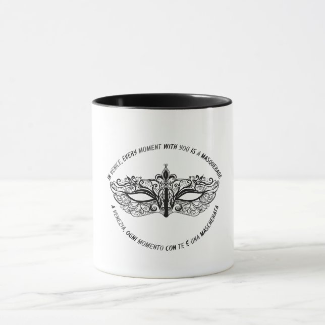 Caneca Máscara egípcia romântica (Centro)