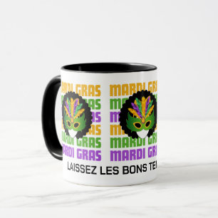Caneca Mascarada do MARDI GRAS Personalizado Afro