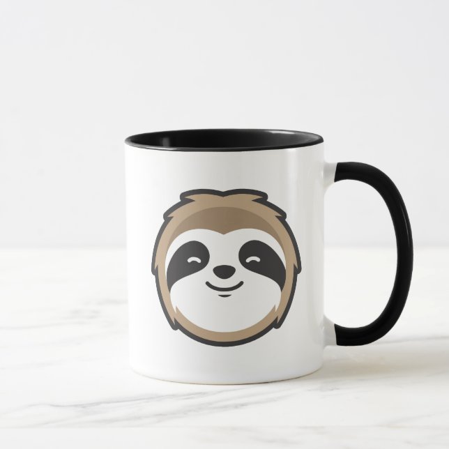 Caneca Mascote da preguiça (Direita)