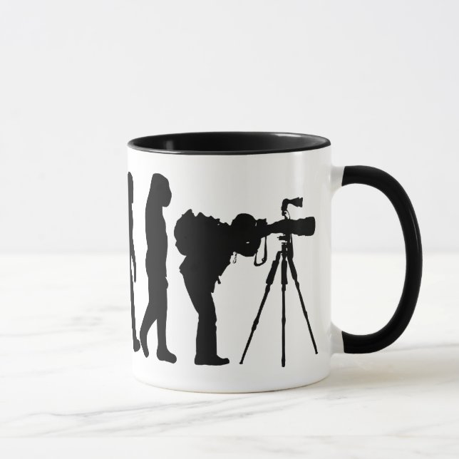 Caneca masculina da evolução do fotógrafo (Direita)