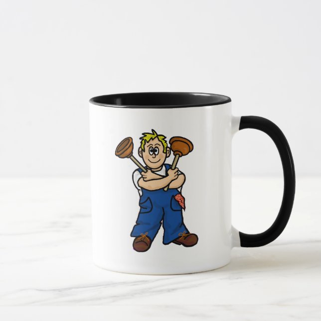 Caneca masculina do canalizador (a personalize) (Direita)