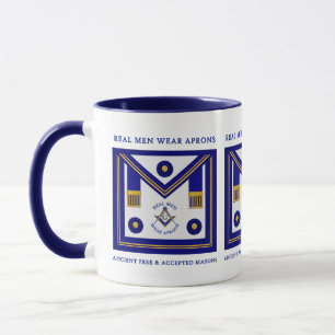 Caneca Masonic Real Men Veste Aprons MM