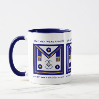 Caneca Masonic Real Men Veste Aprons MM