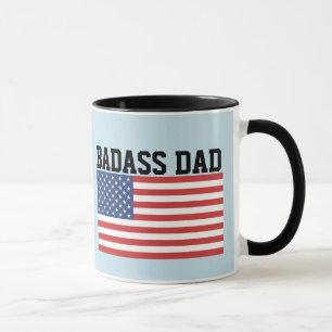 CANECA MASSA DE CAFÉ PATRIÓTICO DE PAI DE BADASS
