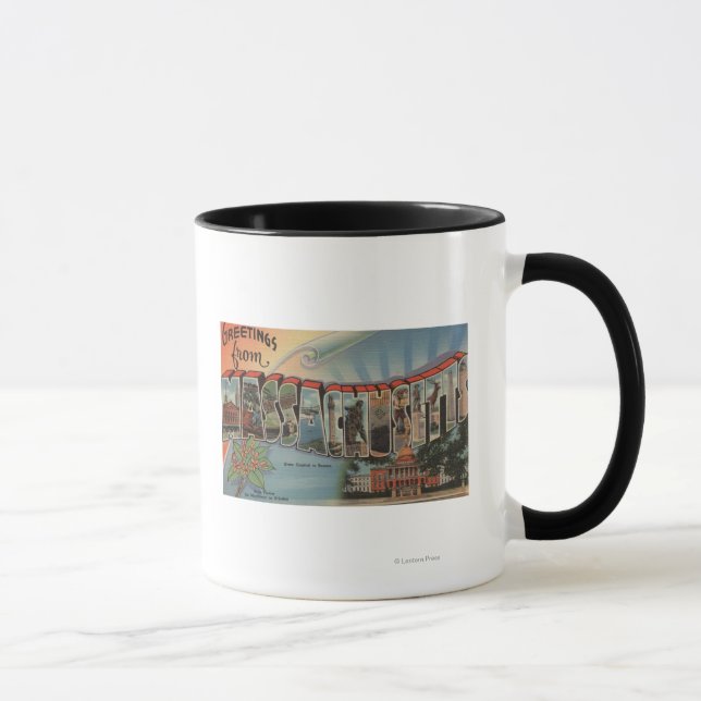 Caneca Massachusetts (Capital/Flor do Estado) (Direita)