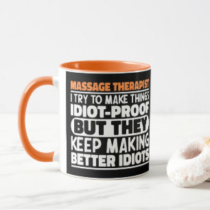 Caneca Massage Therapist Eu Tento Fazer As Coisas Engraça