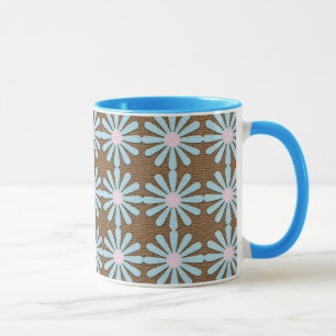 Caneca Mata de flor de pop azul