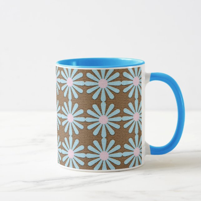 Caneca Mata de flor de pop azul (Direita)
