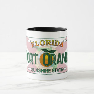 Caneca Mata de placa de matrícula do Port Orange Florida