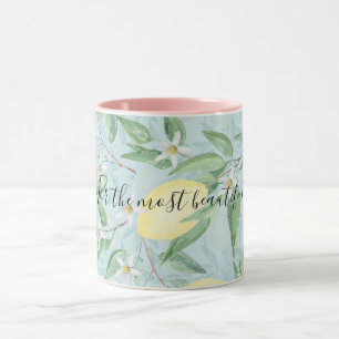 Caneca Mata fresca de citrinos amarelo-limão