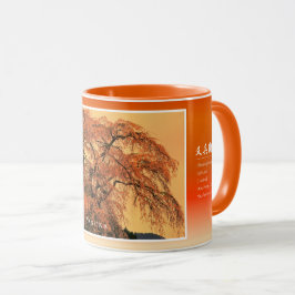 Caneca Matabei-Zakura Weeping Cherry Tree コーヒーマグカップ
