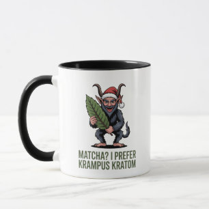 Caneca Matcha? Eu Prefiro Krampus Kratom Natal Divertido