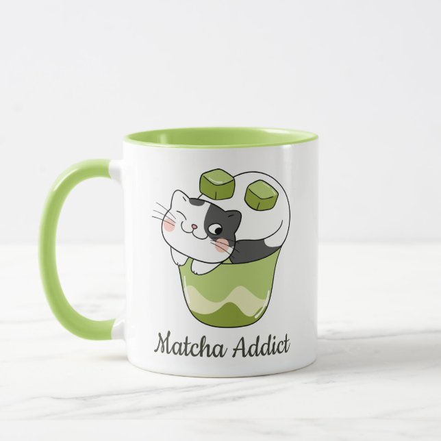 Caneca Matcha - Gato Bonito, Matcha (Esquerda)