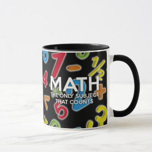 Caneca Matemática. A única matéria que conta