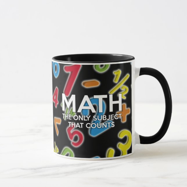 Caneca Matemática. O único sujeito que conta (Direita)
