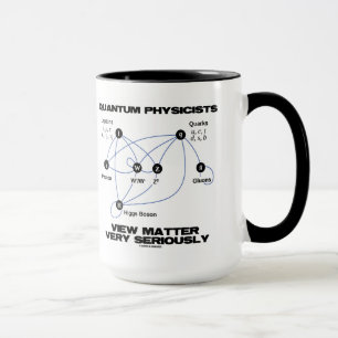 Caneca Matéria da opinião dos físicos do quantum muito